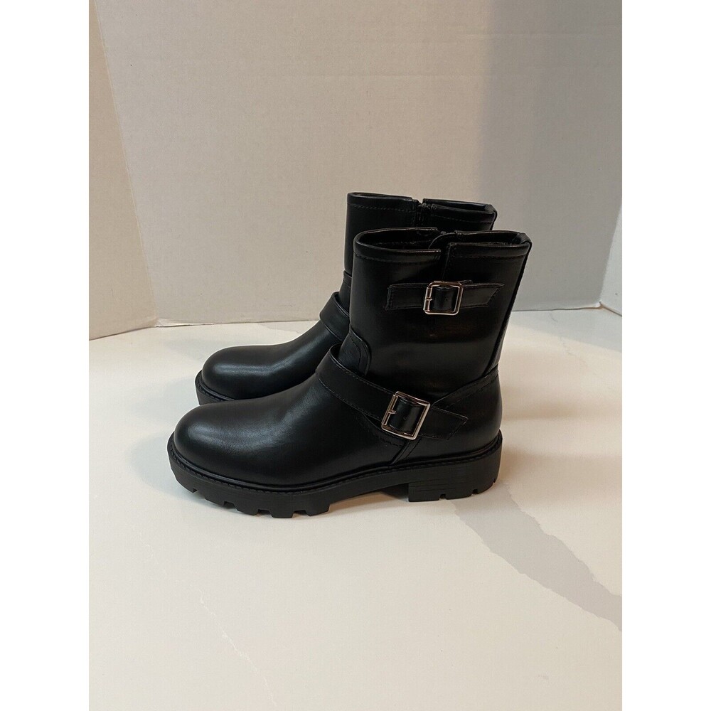 Madden Girl Farlevy Faux Leather Boots Black Size 8.5 M NWOT - Picture 2 of 8